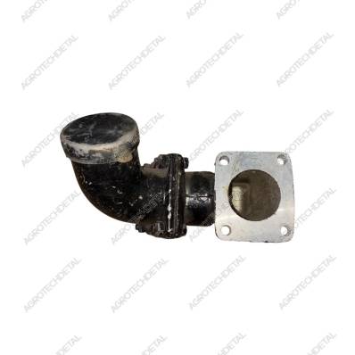 Патрубок радиатора 150У.13.017 в комплекте с фланцем и прокладкой